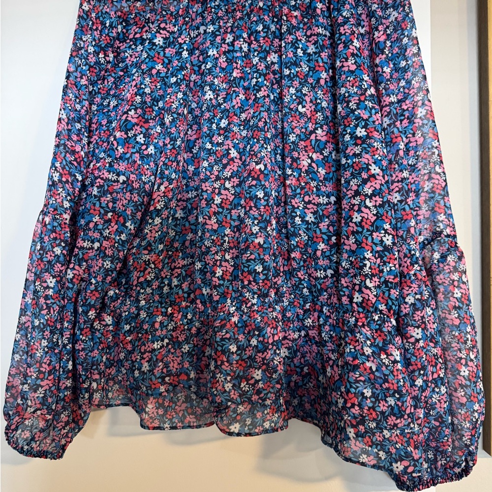 Floral Blue and Pink top